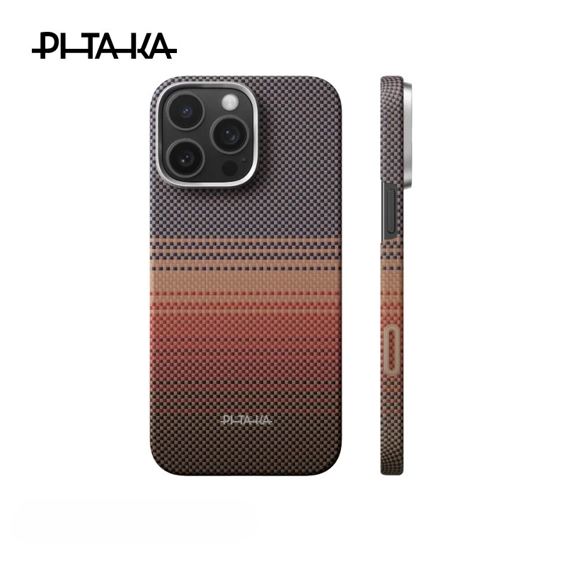 Sunset Moonrise Tactile Woven Case Sunset Case With Camera Button