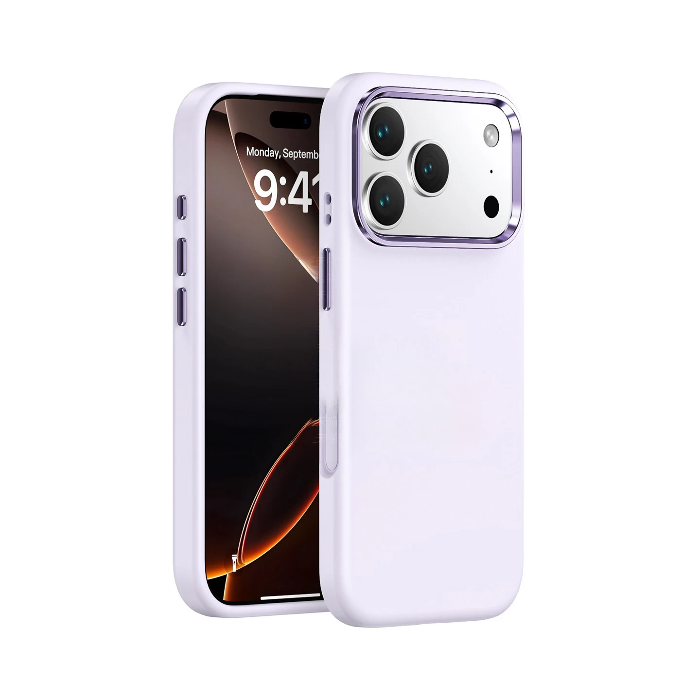 Creamy Liquid Silicone Case  Morandi Purple