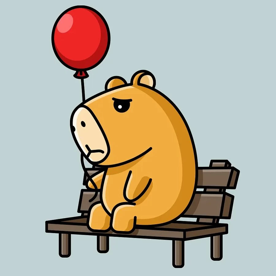 Lonely Capybara Glossy
