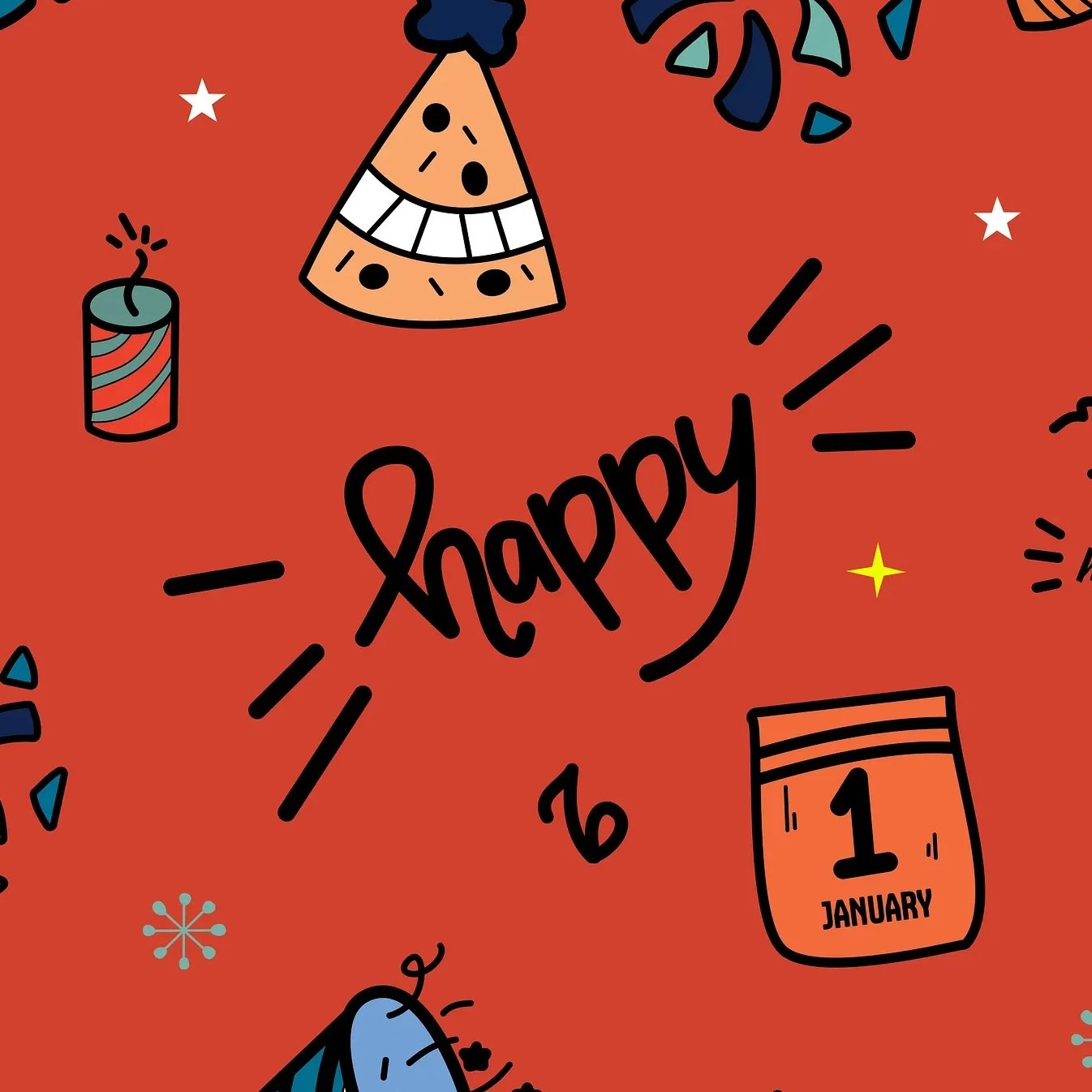 New Year Celebration Glossy