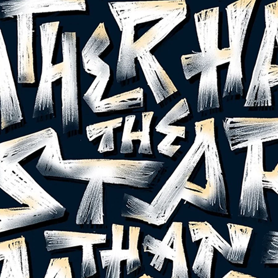 Lyrics Lettering Glossy