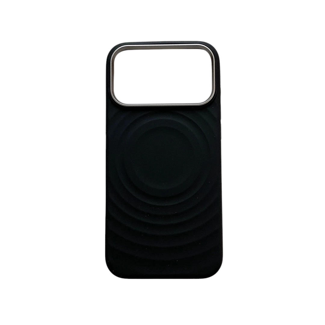 Metal Frame Ripple Case Black