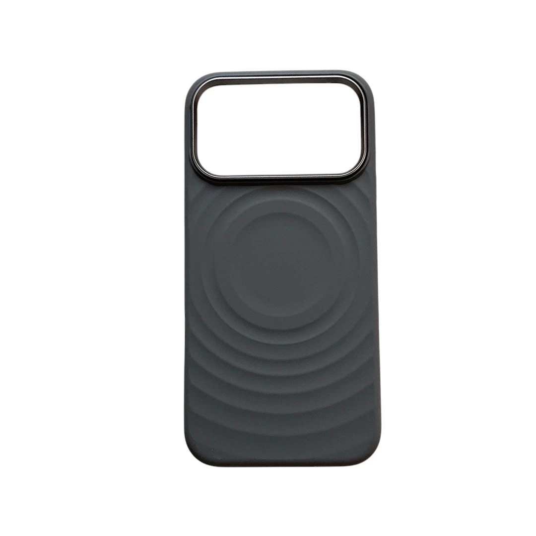 Metal Frame Ripple Case Deep Grey