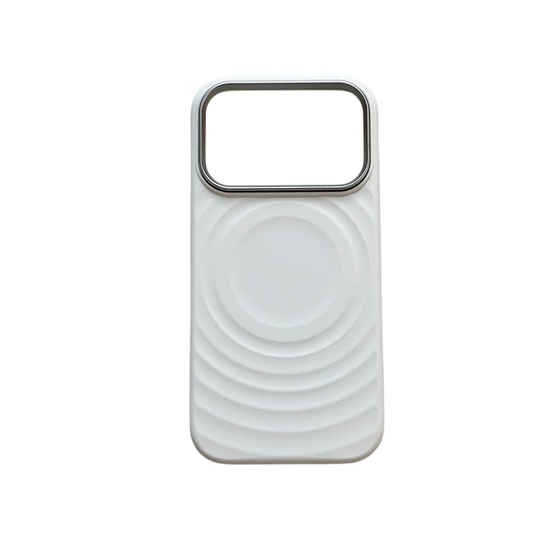 Metal Frame Ripple Case White