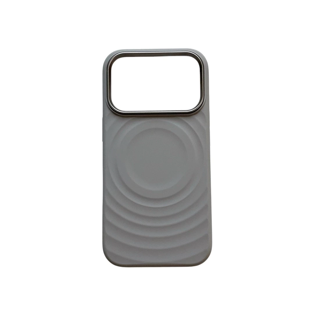 Metal Frame Ripple Case Grey