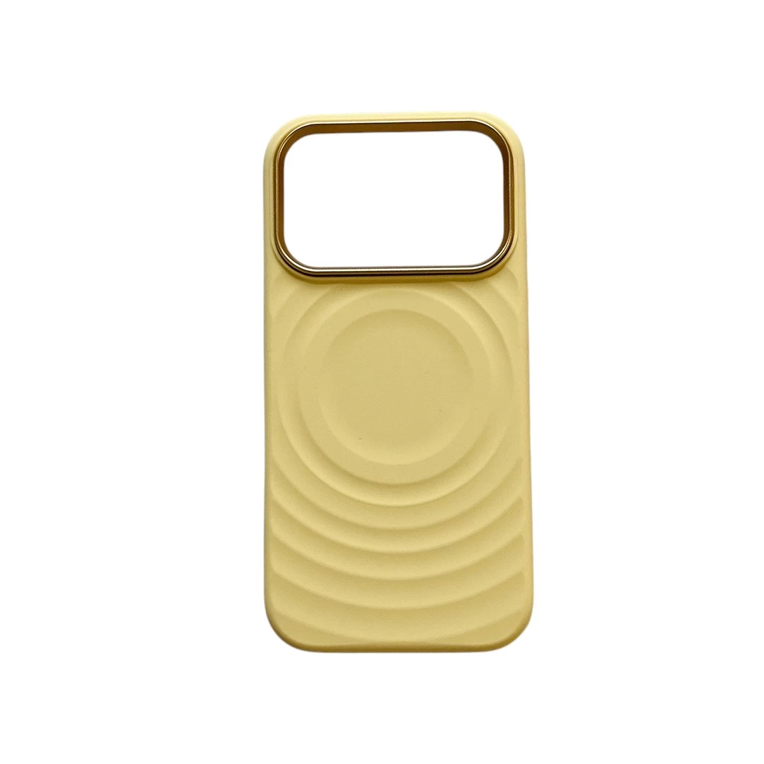 Metal Frame Ripple Case Yellow