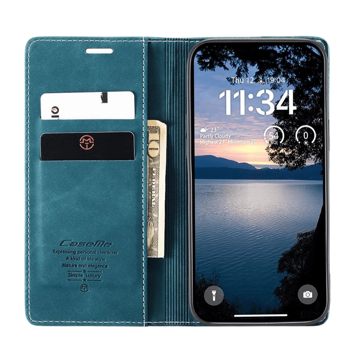 013 Multifunctional Horizontal Flip Leather Case With MagSafe For iPhone
