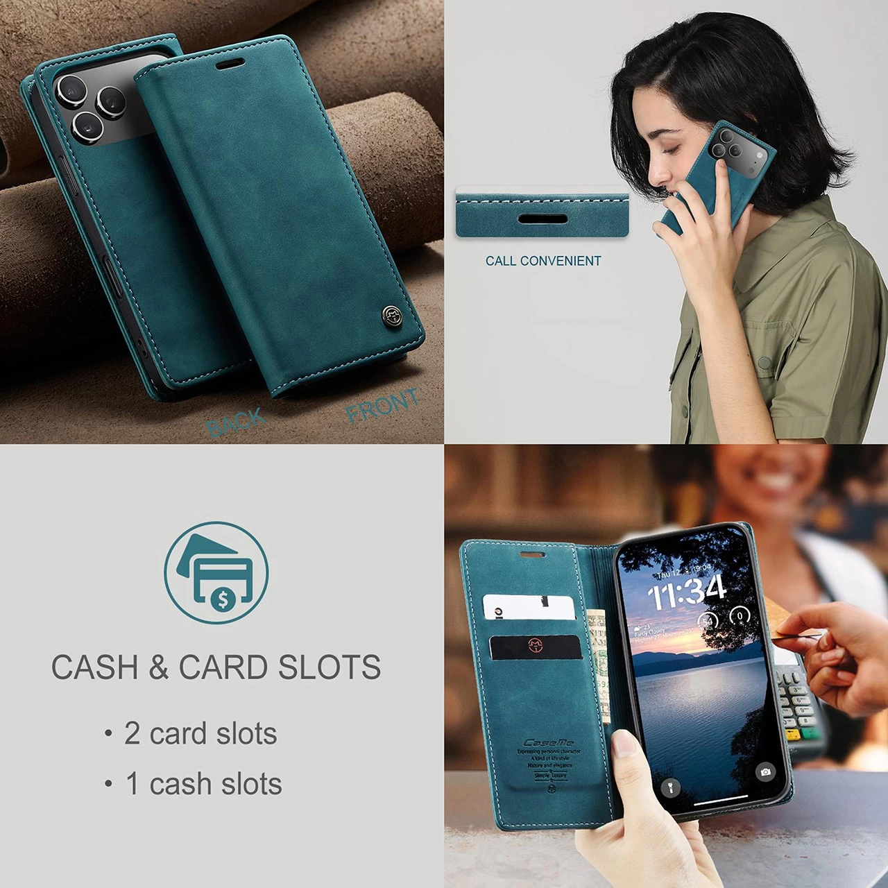 013 Multifunctional Horizontal Flip Leather Case