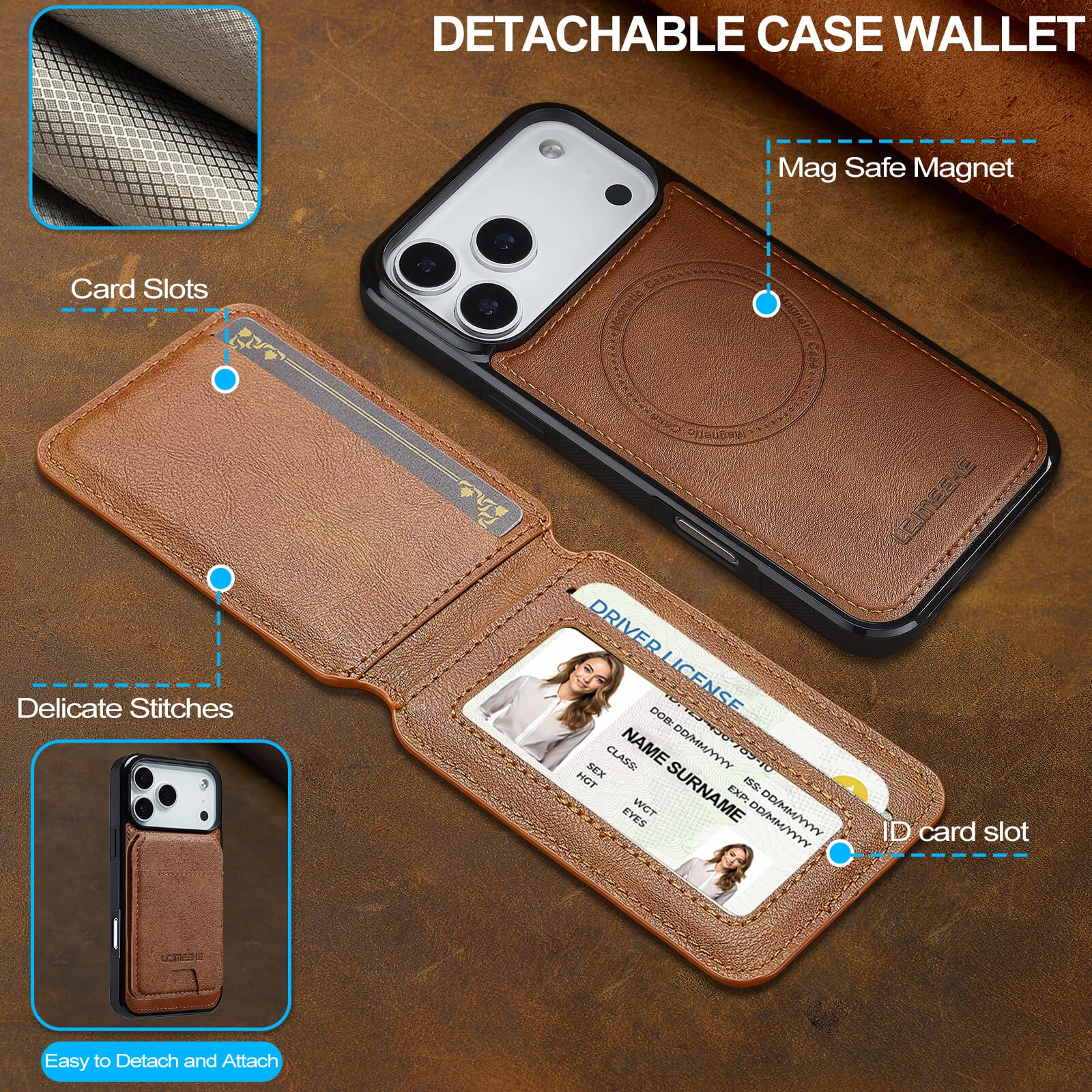 L3 Leather Wallet Case