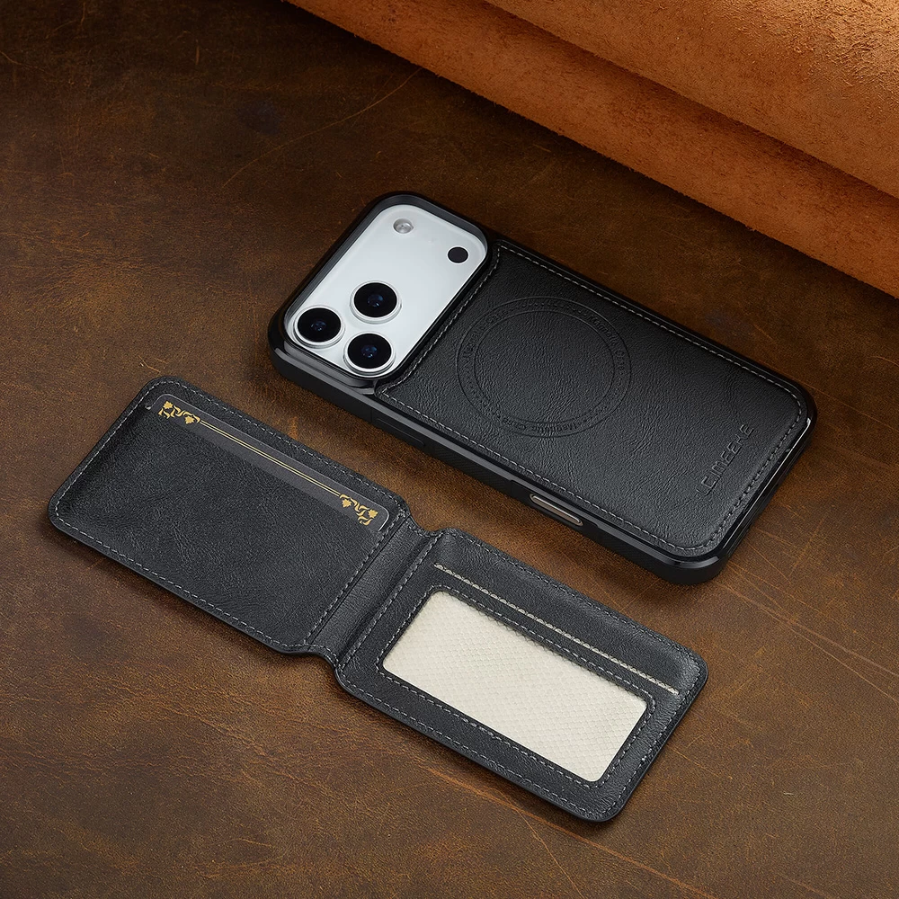 L3 Leather Wallet Case Black 