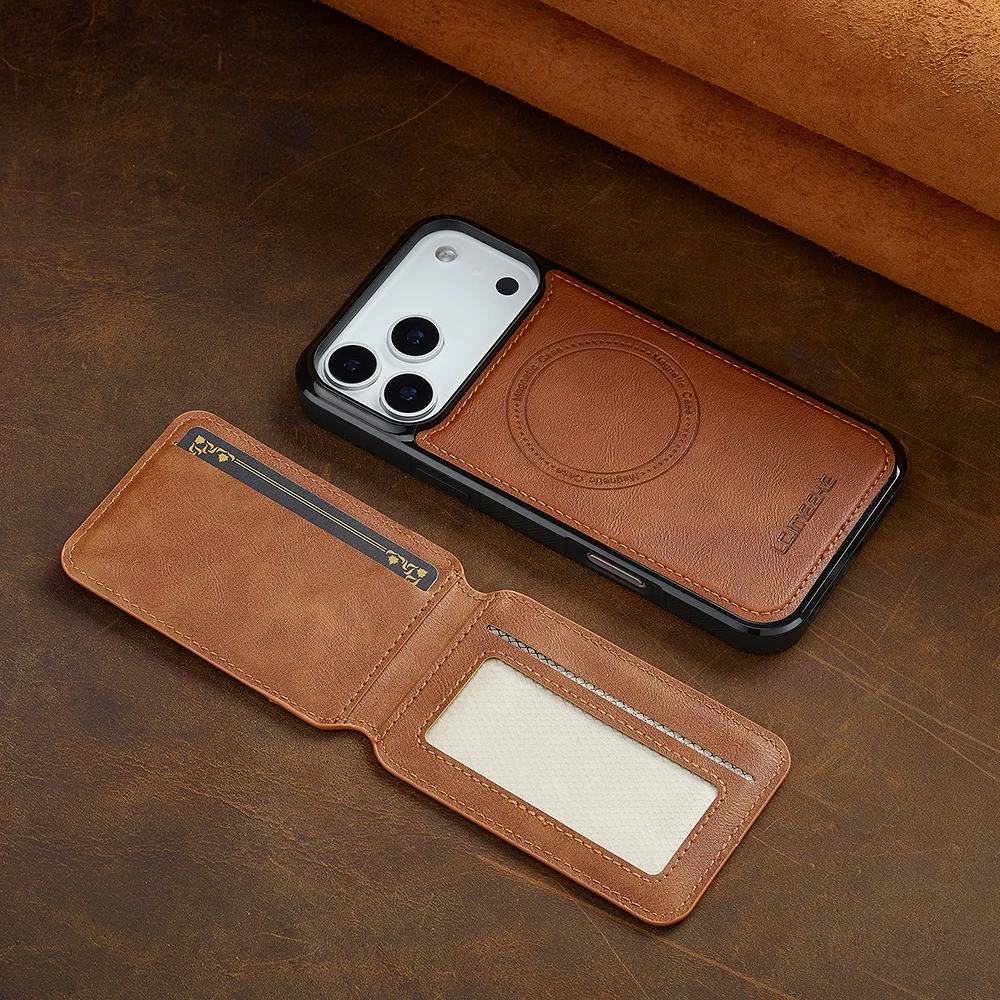 L3 Leather Wallet Case Brown