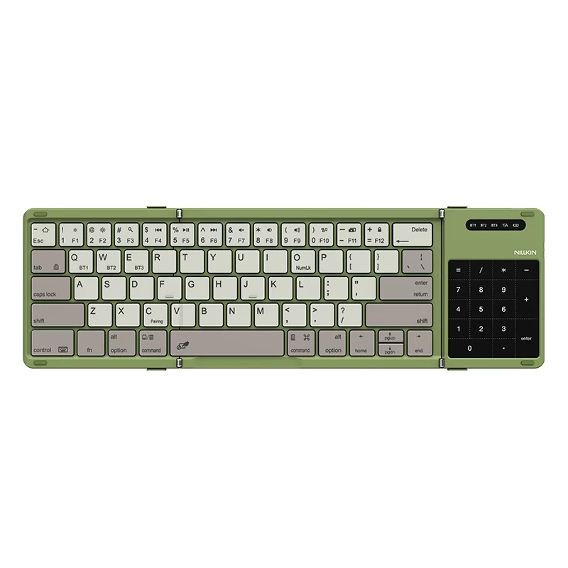 Cube Pocket Foldable Bluetooth Keyboard with Touchpad Forest Green