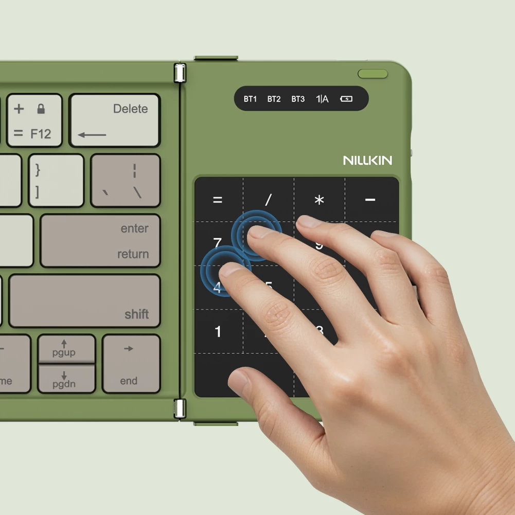 Cube Pocket Foldable Bluetooth Keyboard with Touchpad