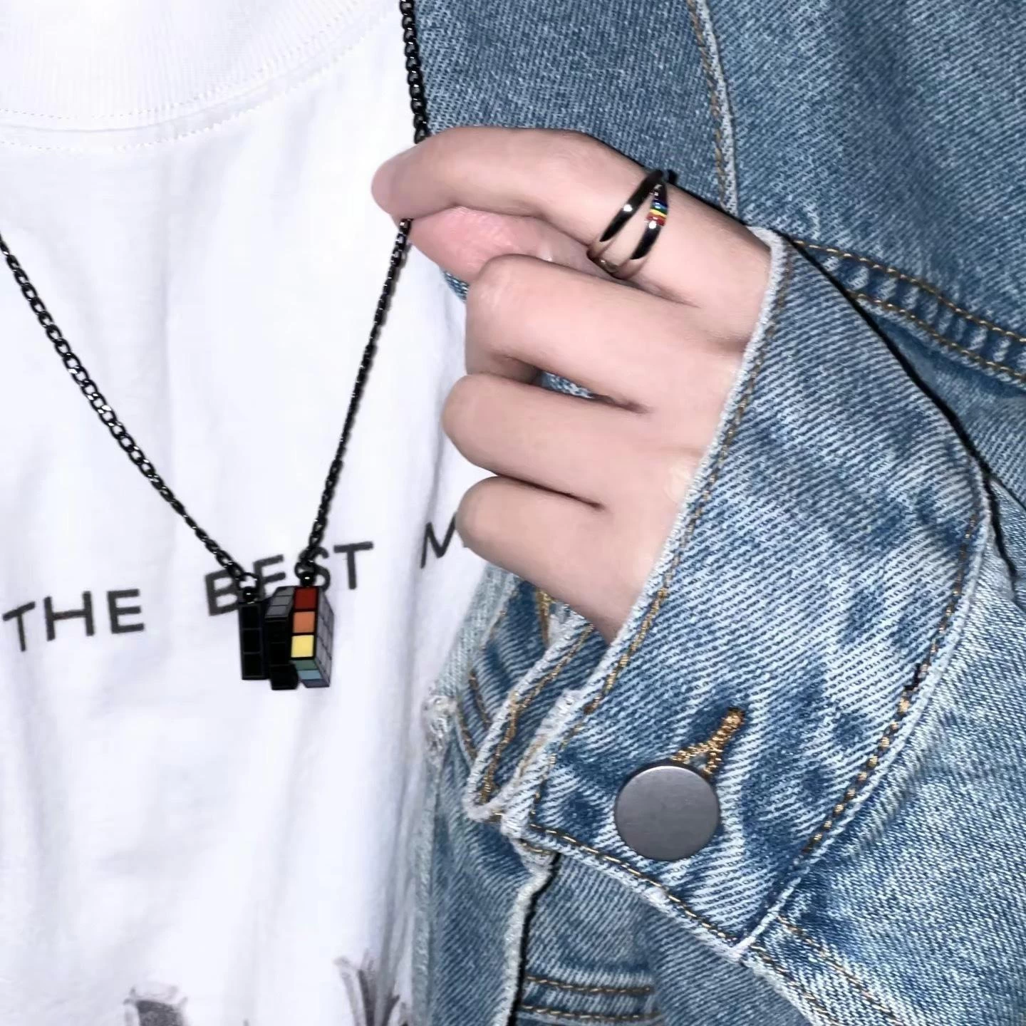 OUTR "Heartbeat Cube" Necklace