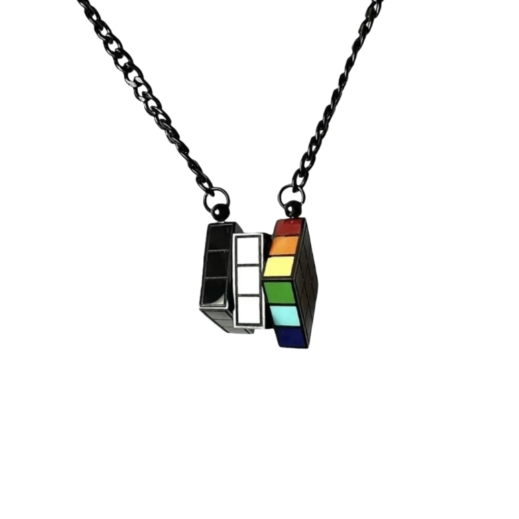 OUTR "Heartbeat Cube" Necklace