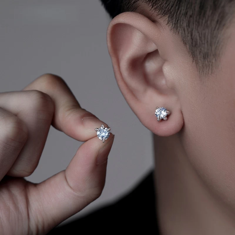 S925 Sterling Silver Dragon Claw Stud Earrings