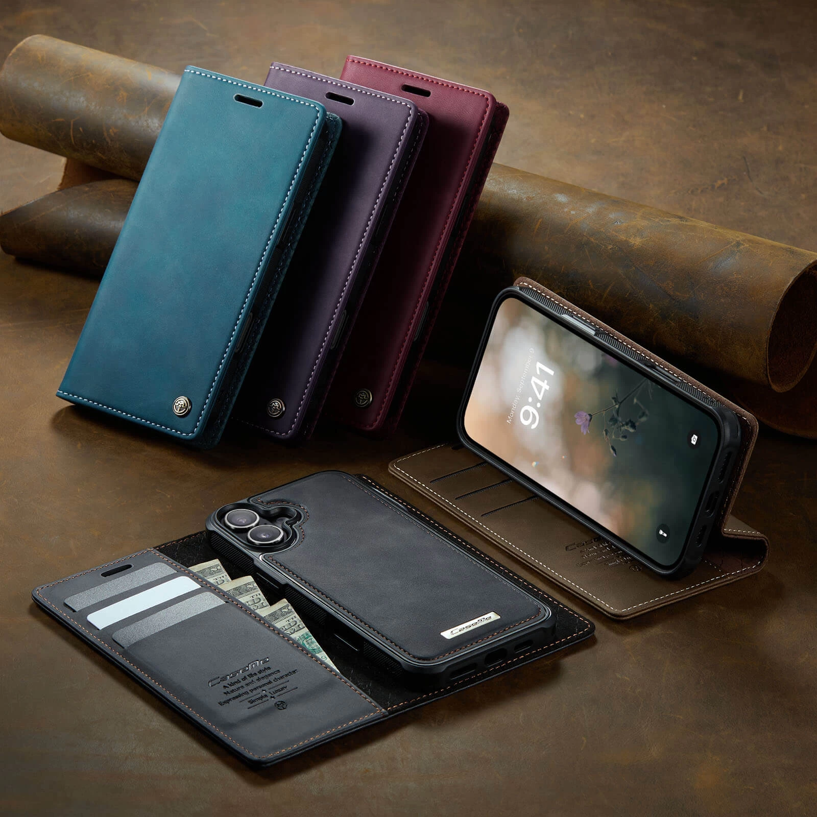 Multifunctional Horizontal Flip Leather Case