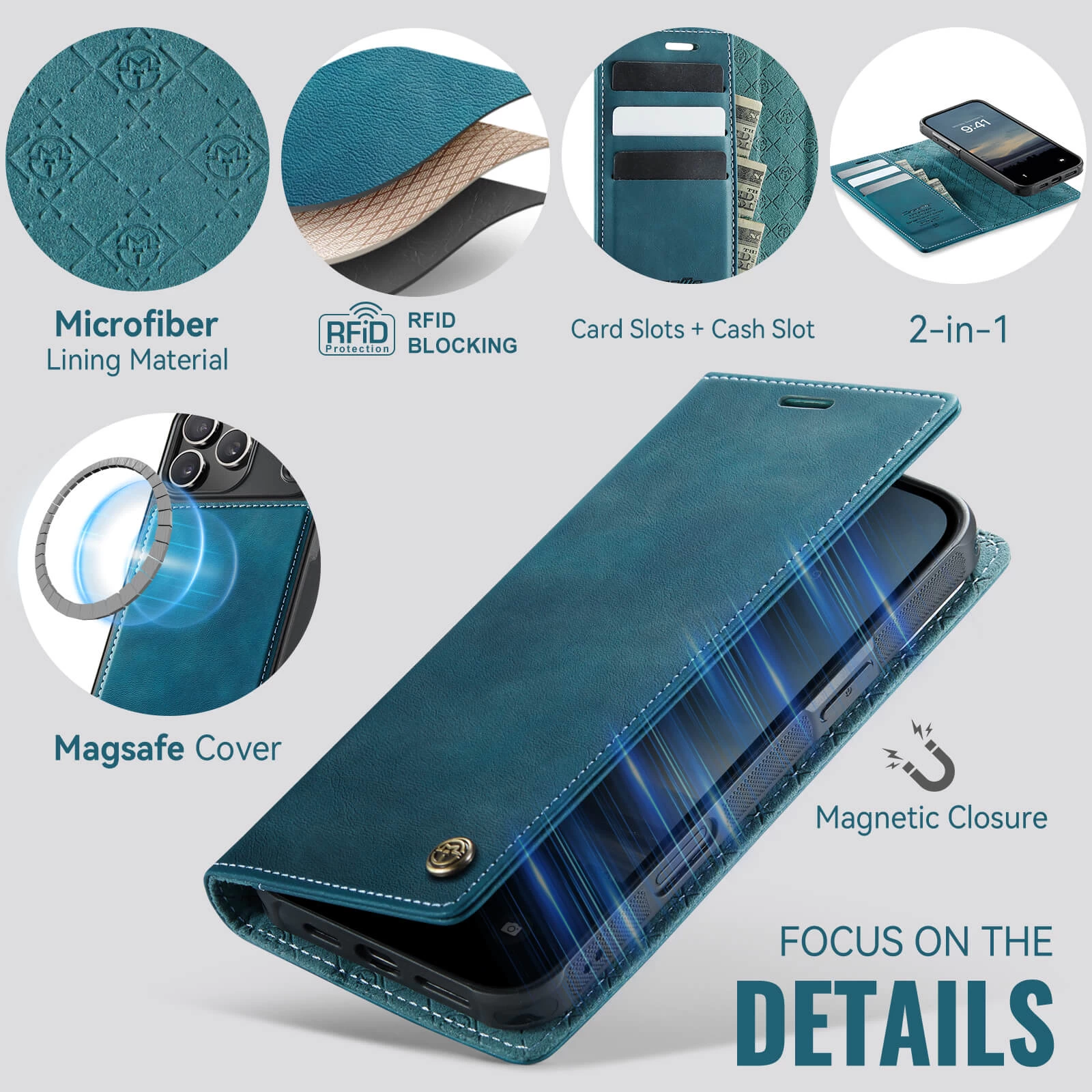 Multifunctional Horizontal Flip Leather Case
