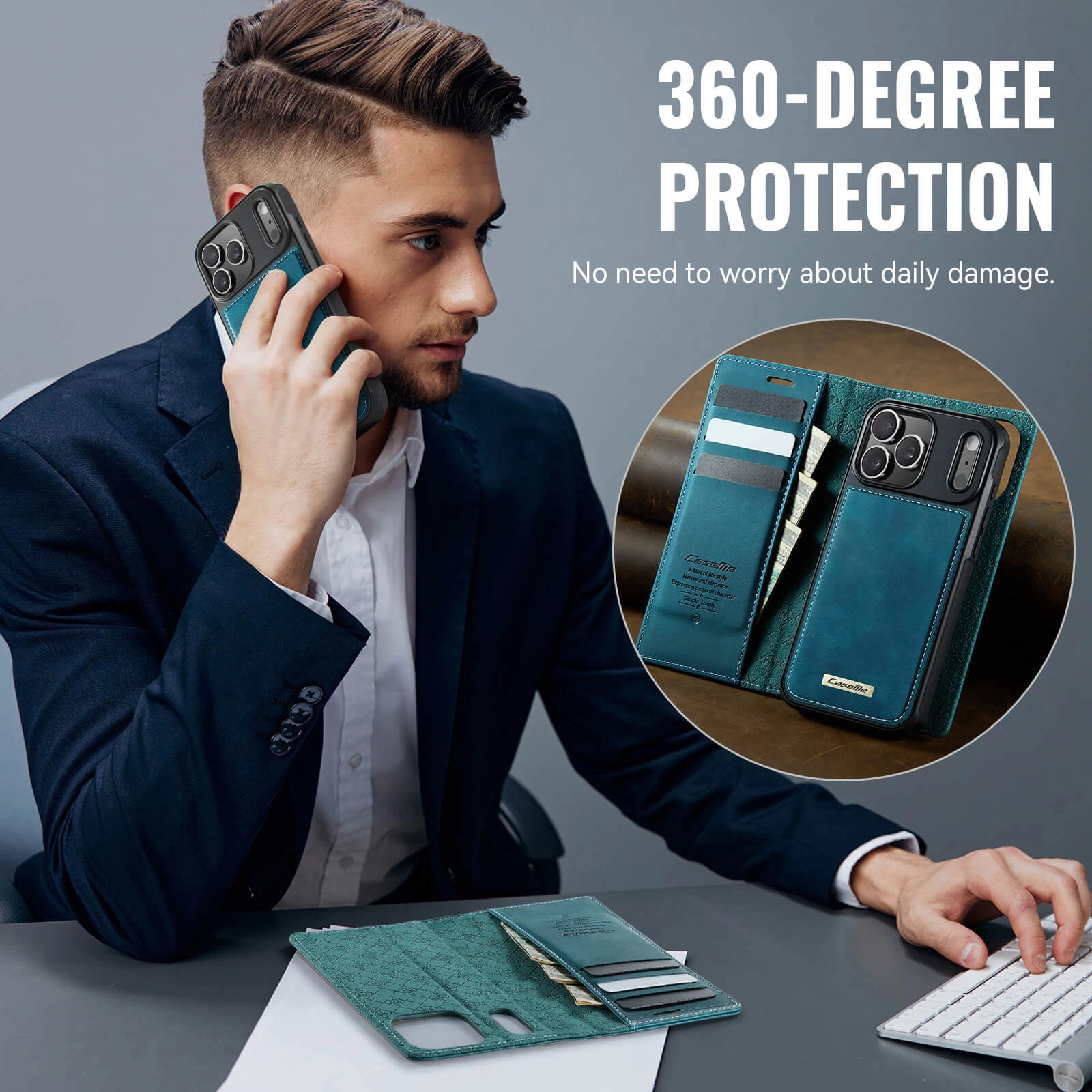 Multifunctional Horizontal Flip Leather Case