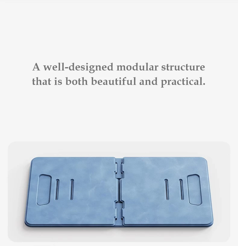 Italian Suede Foldable Portable Table