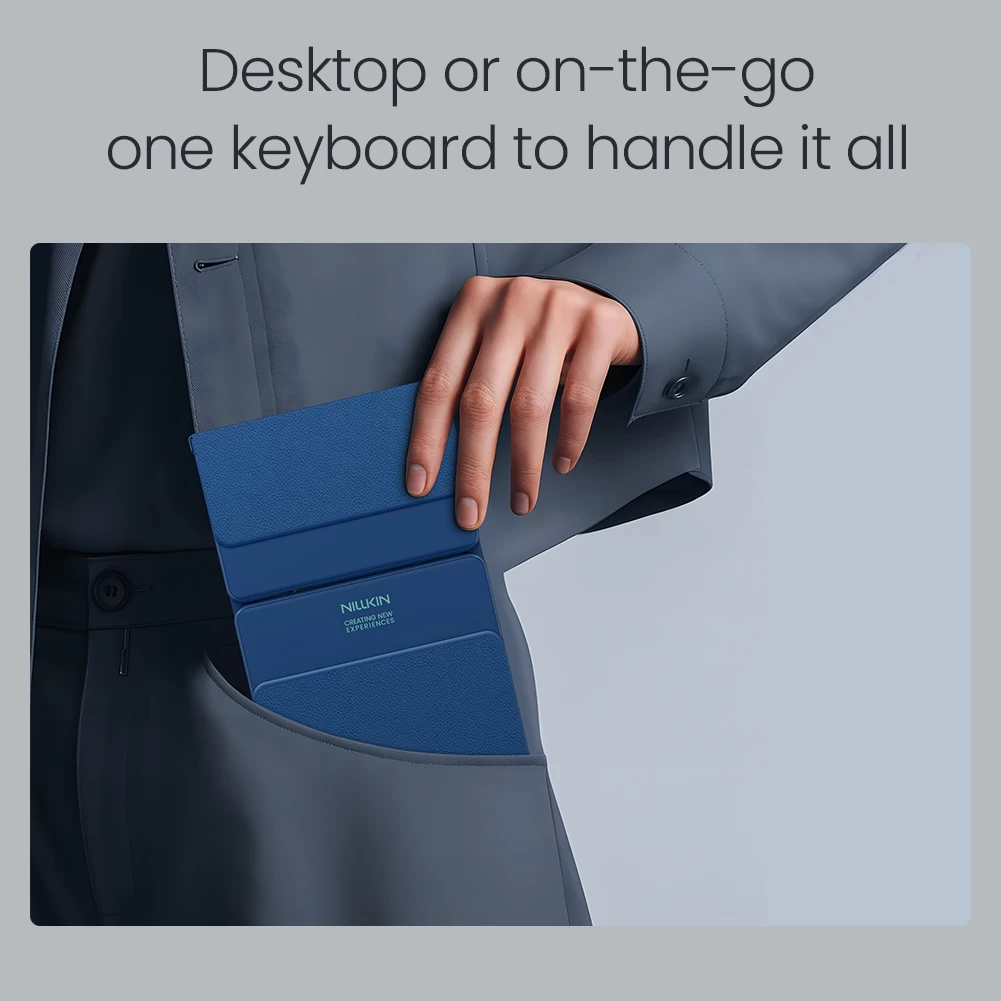 Cube Pocket Foldable Bluetooth Keyboard with Touchpad