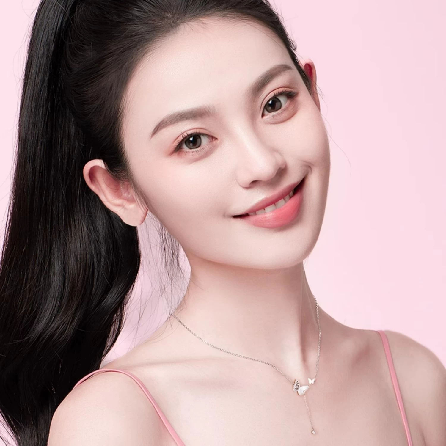 "Lightplay Butterfly" Dangling Necklace