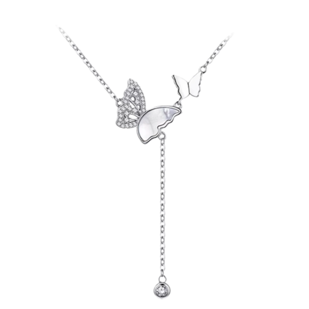 "Lightplay Butterfly" Dangling Necklace Necklace