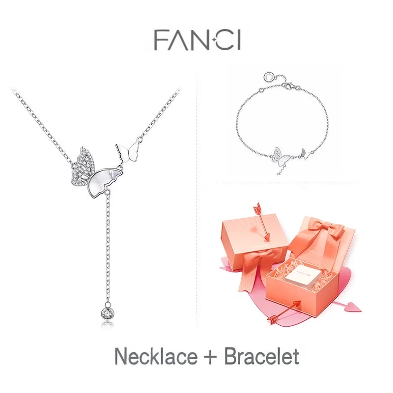 "Lightplay Butterfly" Dangling Necklace