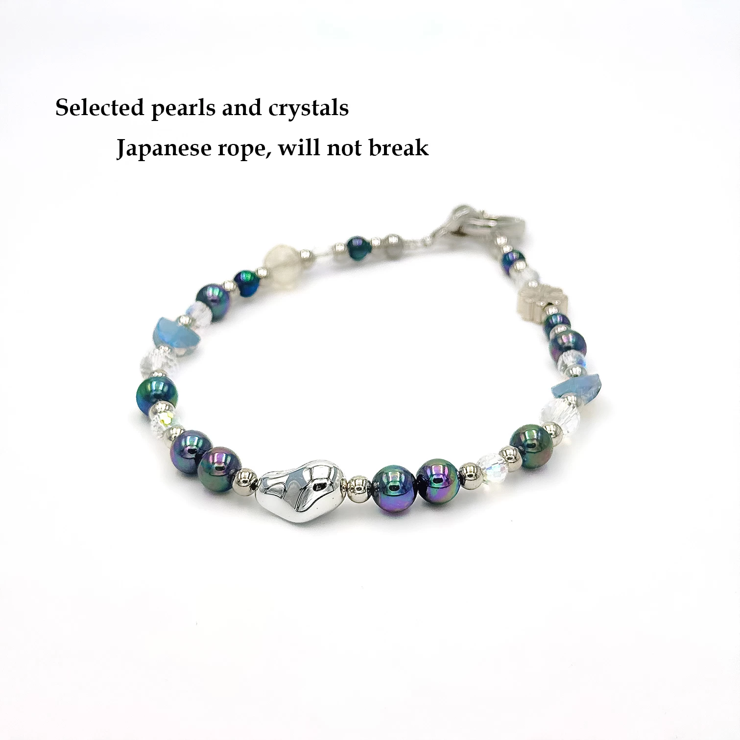 Iridescent Black Pearl Bracelet