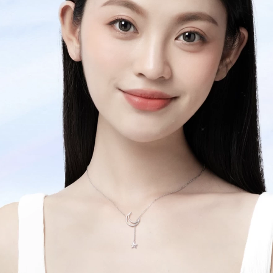 Moonlit Shooting Star Necklace