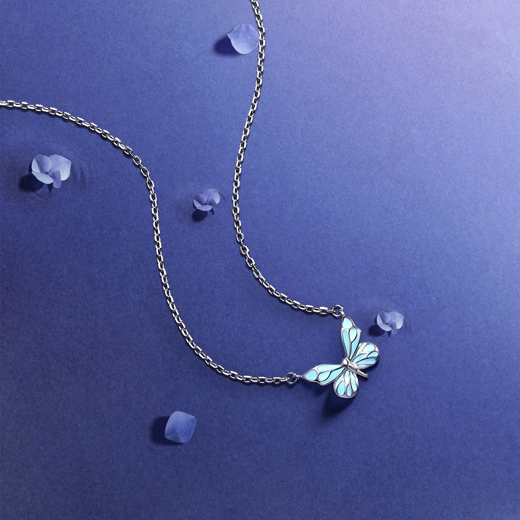 "Starlight Butterfly" Luminous Enamel Bracelet