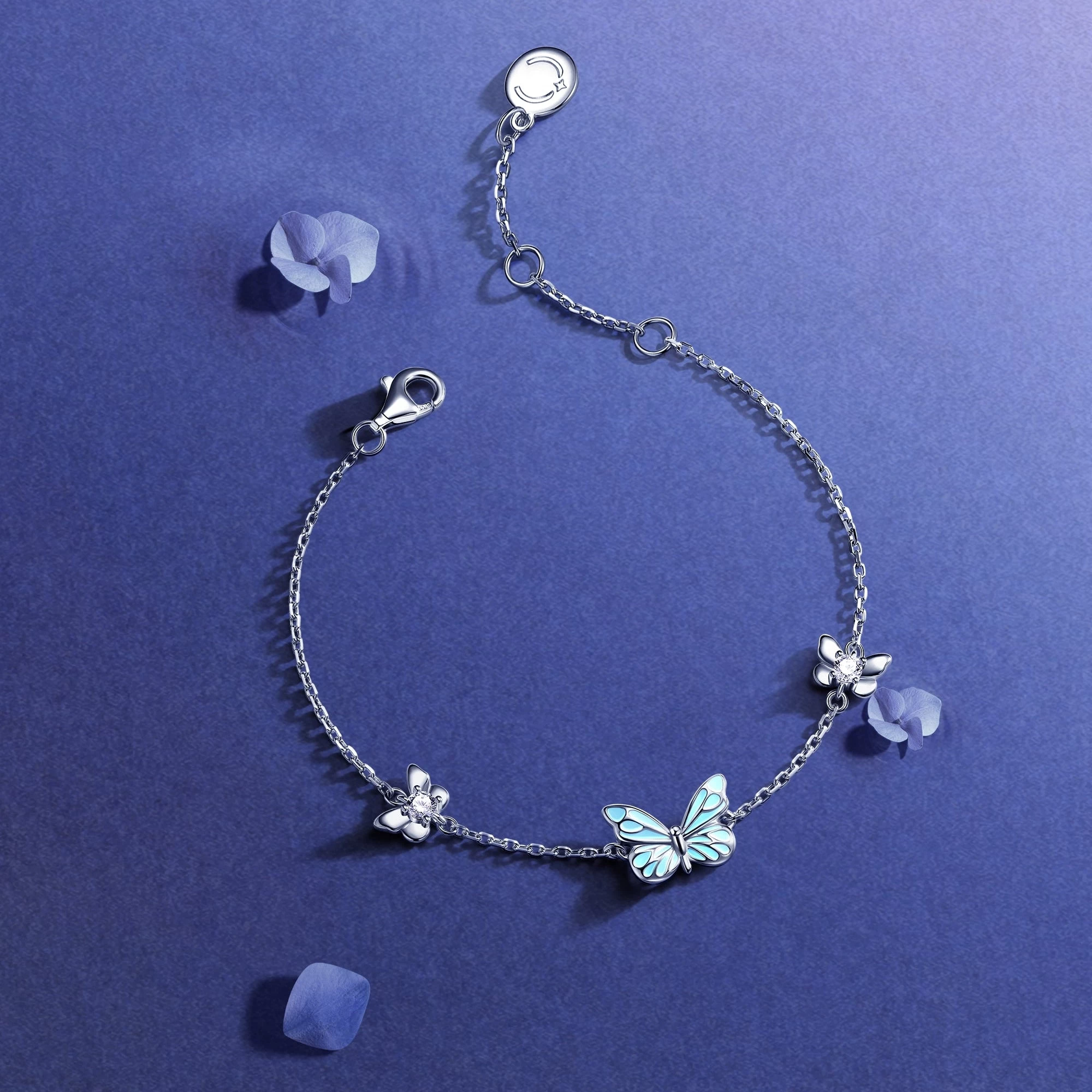 "Starlight Butterfly" Luminous Enamel Bracelet
