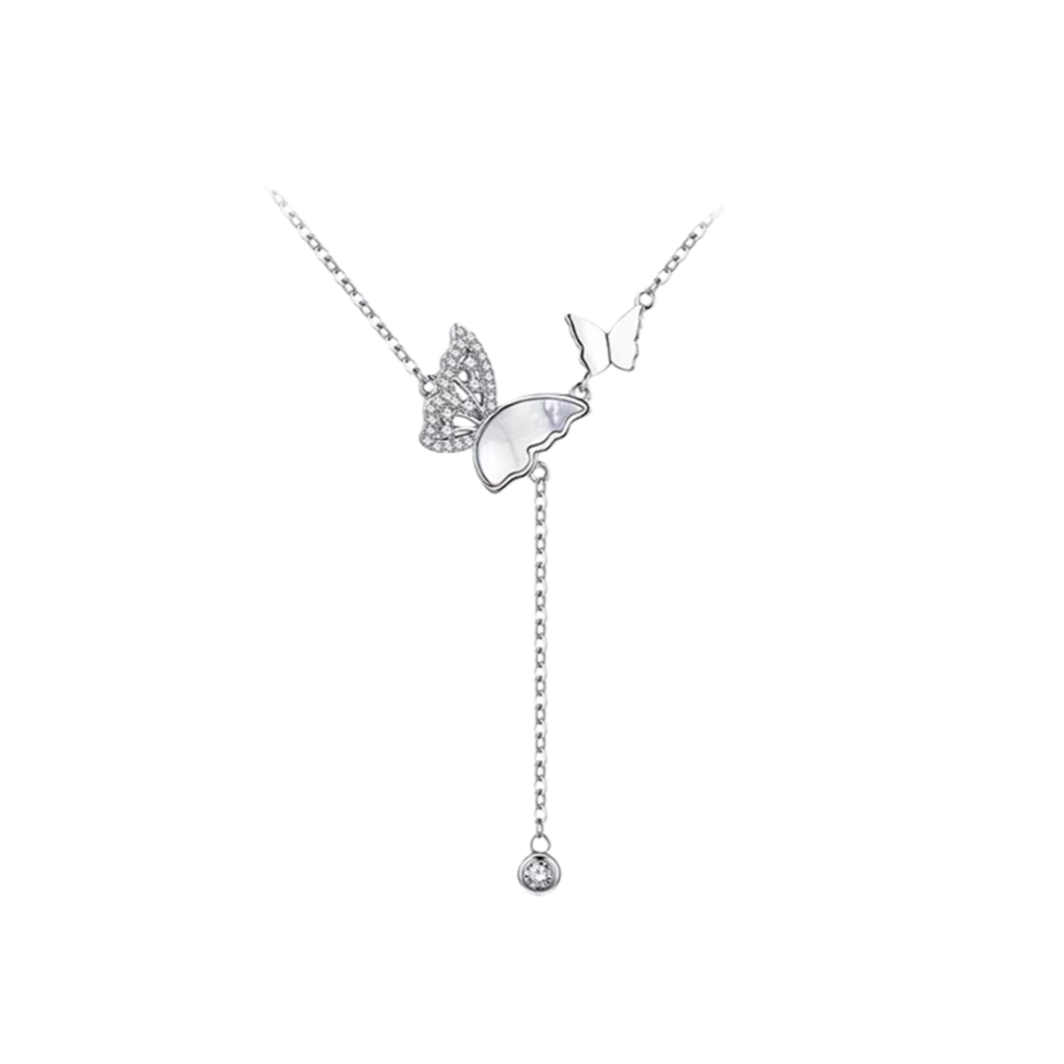 "Lightplay Butterfly" Dangling Necklace