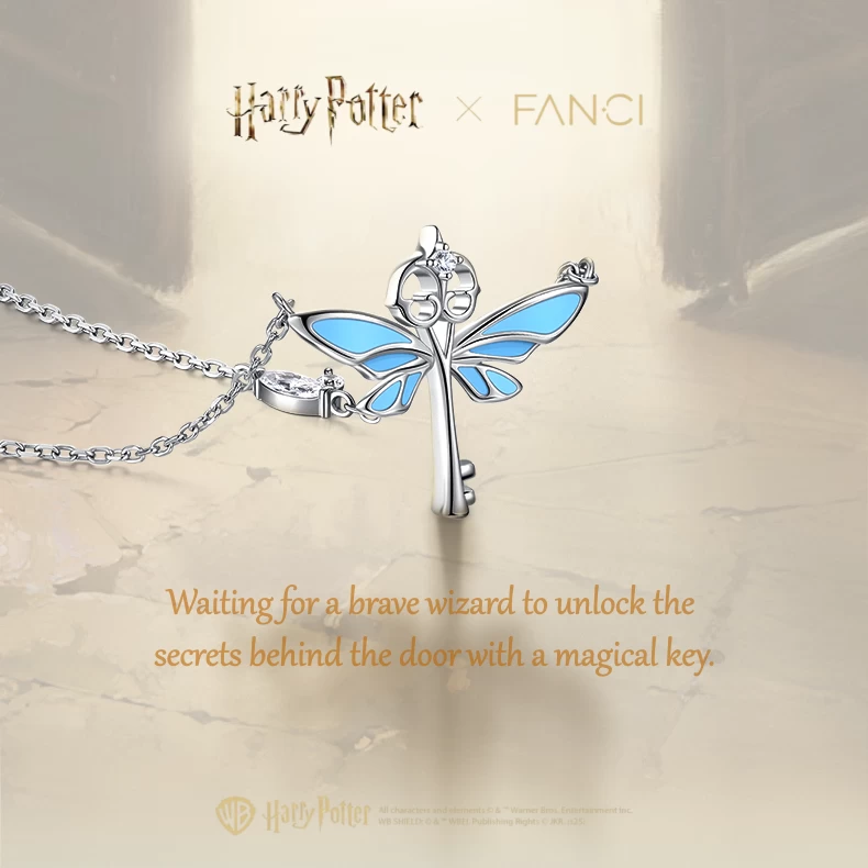 Harry Potter Flying Keys Sterling Silver Necklace