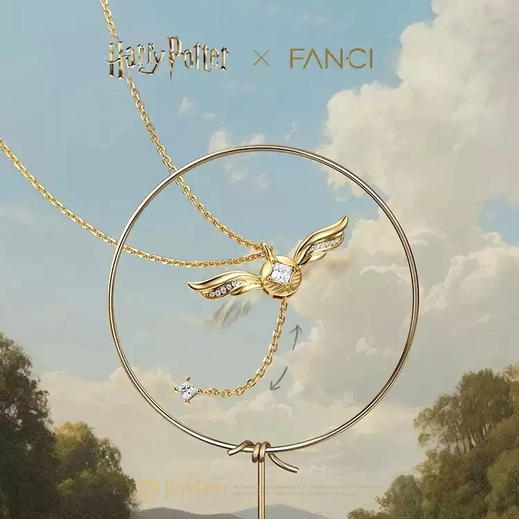 Harry Potter Golden Snitch Sterling Silver Necklace 