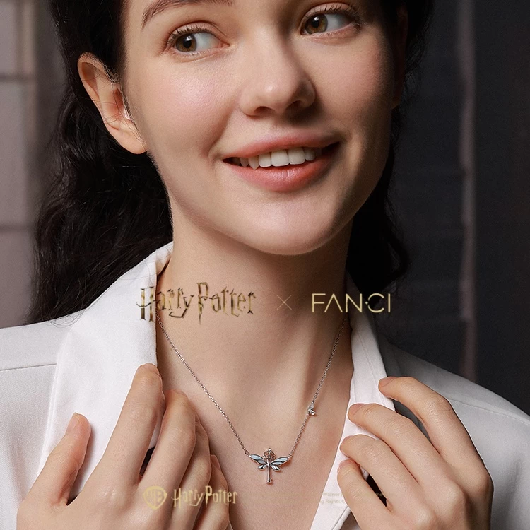 Harry Potter Flying Keys Sterling Silver Necklace