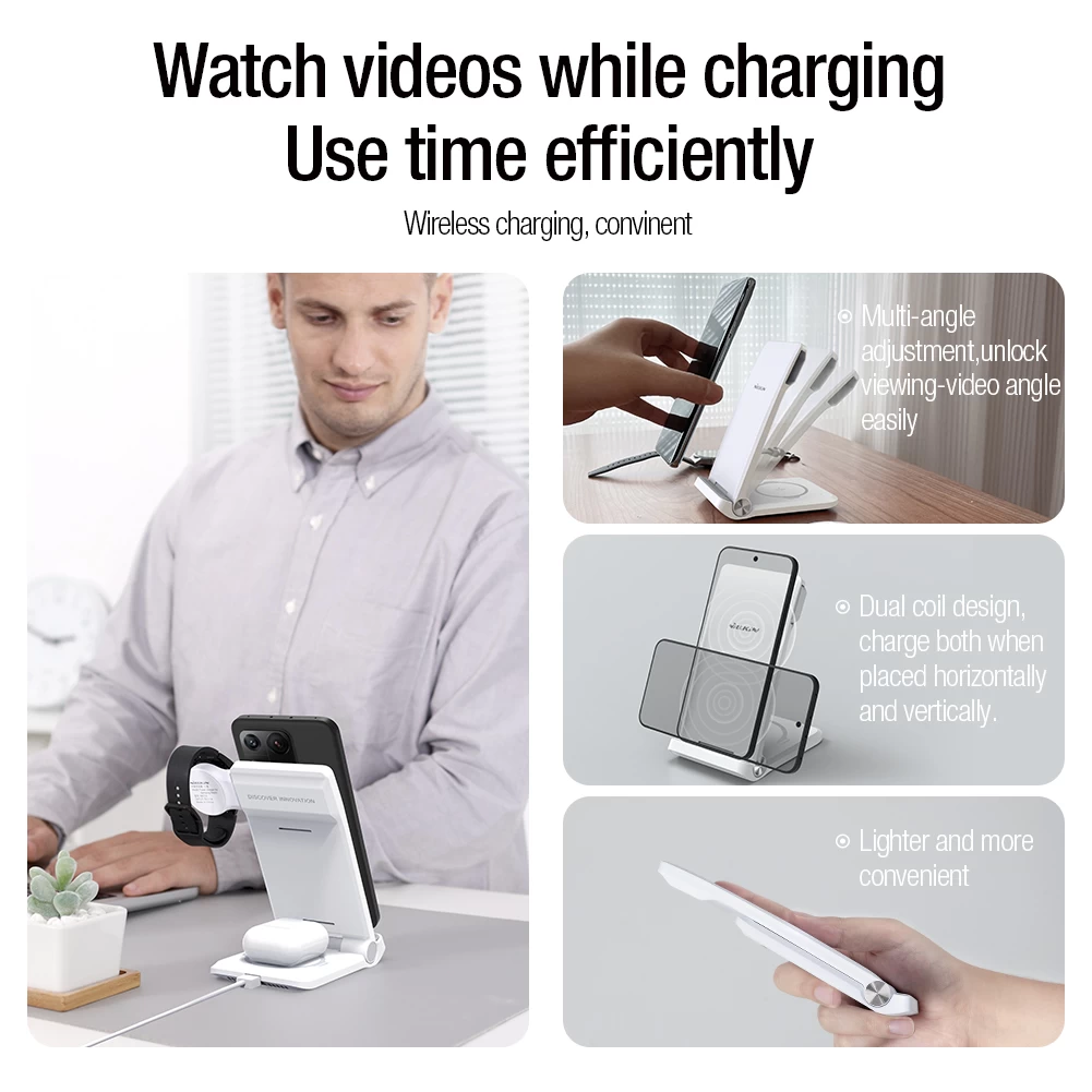 PowerTrio 3-in-1 Wireless Charger