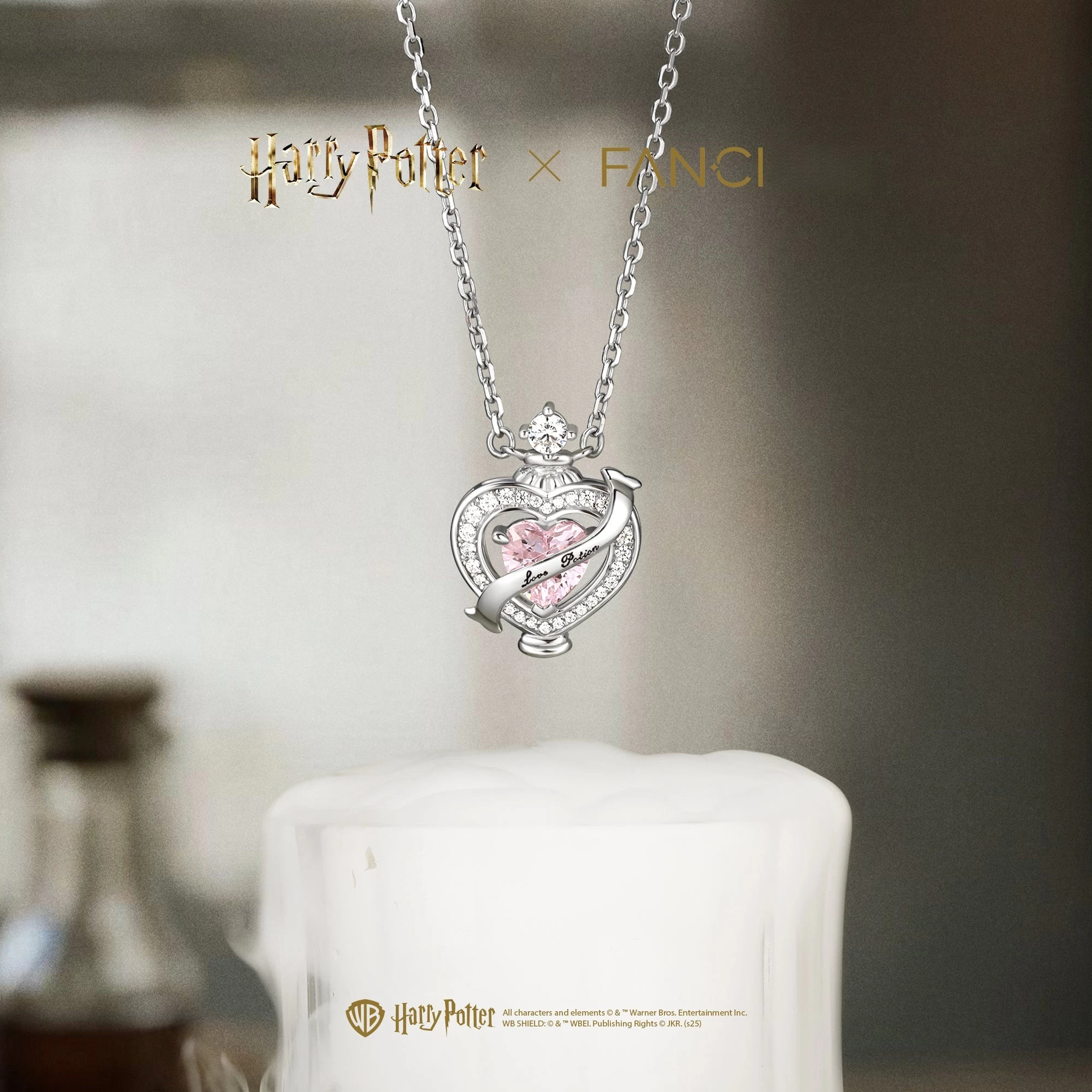 Love Potion Silver Necklace