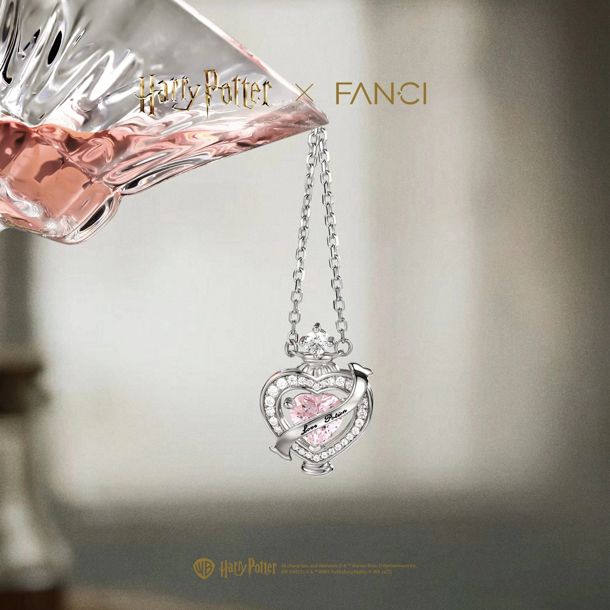 Love Potion Silver Necklace