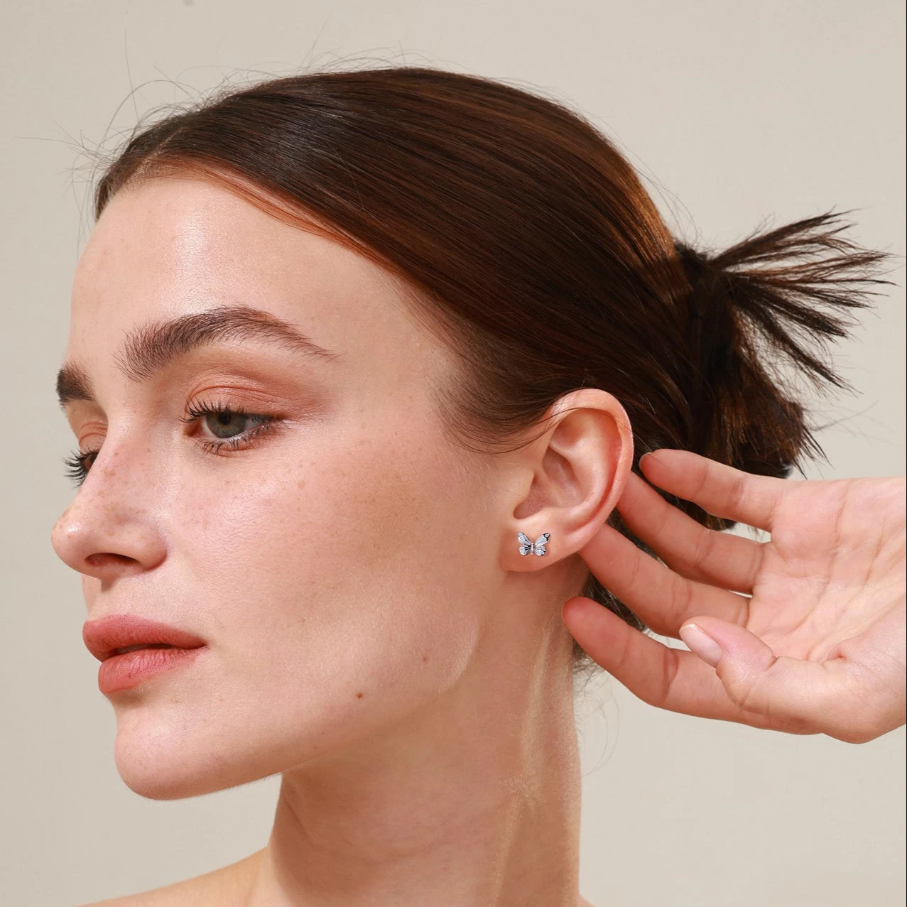 "Starlight Butterfly" Luminous Enamel Earrings