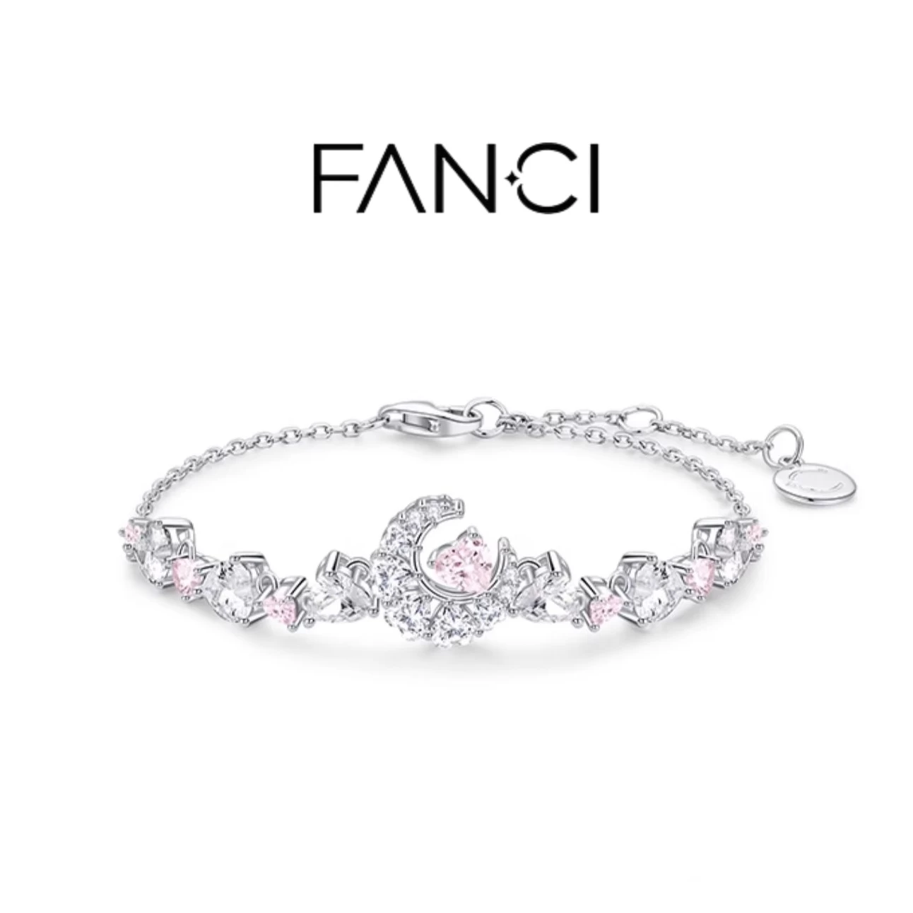  "Pink Dream" Crescent Moon Star Lunar Heart 