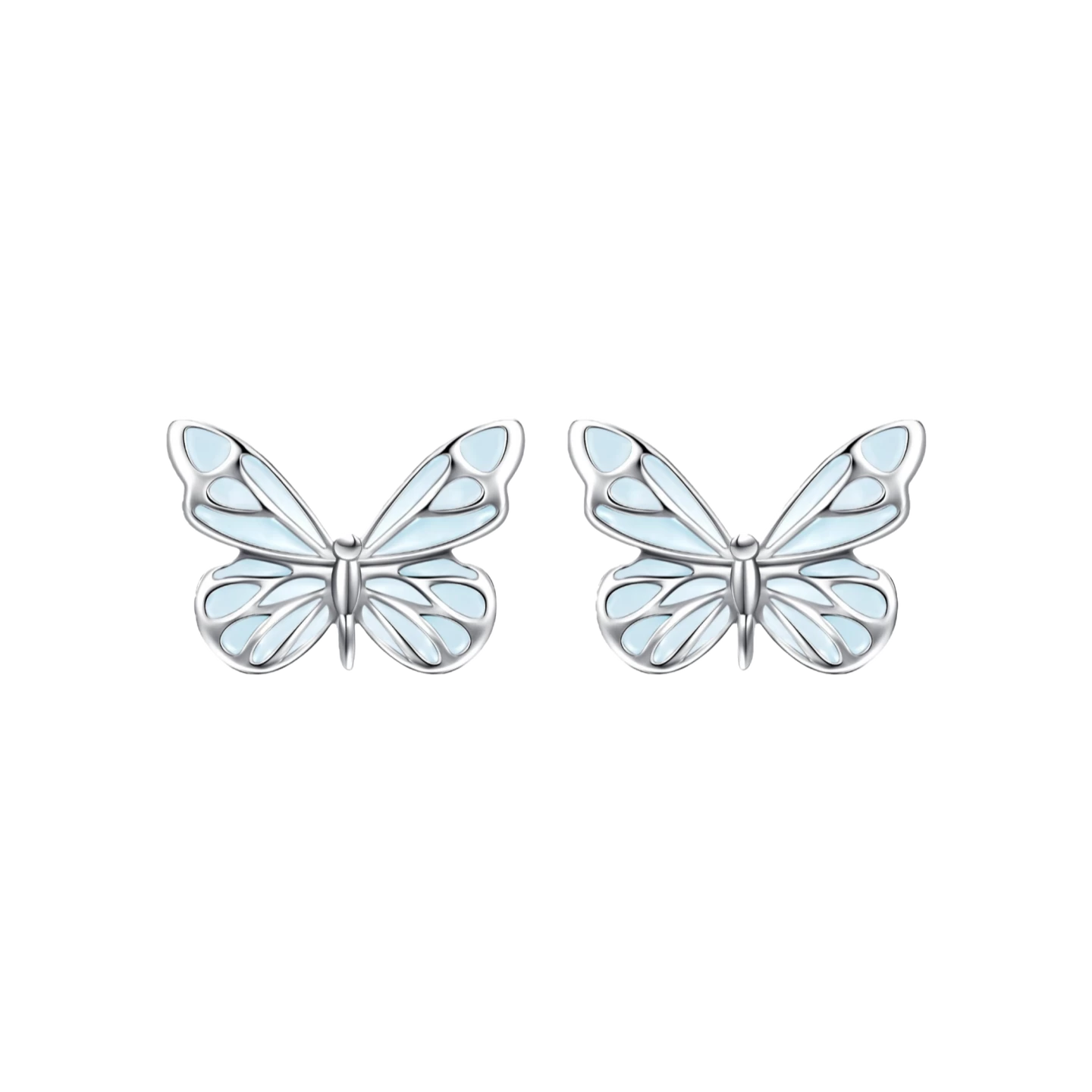"Starlight Butterfly" Luminous Enamel Earrings