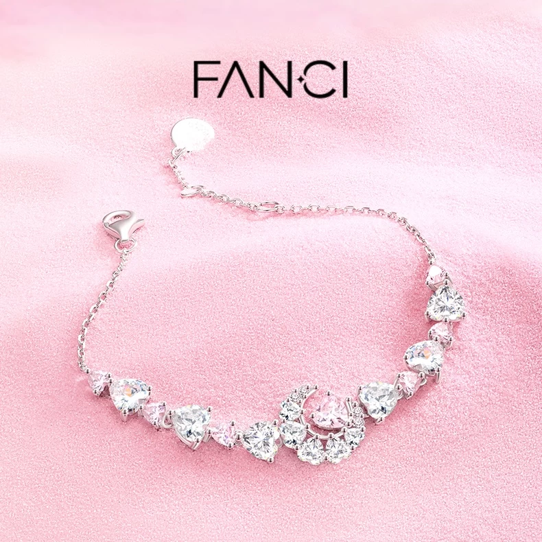  "Pink Dream" Crescent Moon Star Lunar Heart 