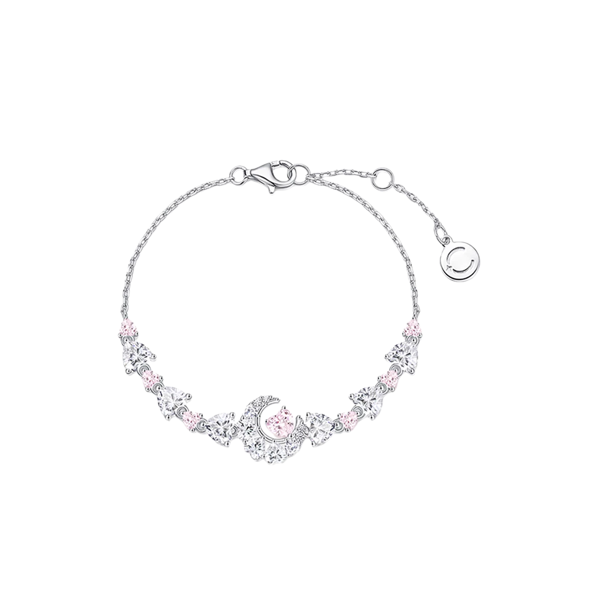  "Pink Dream" Crescent Moon Star Lunar Heart 