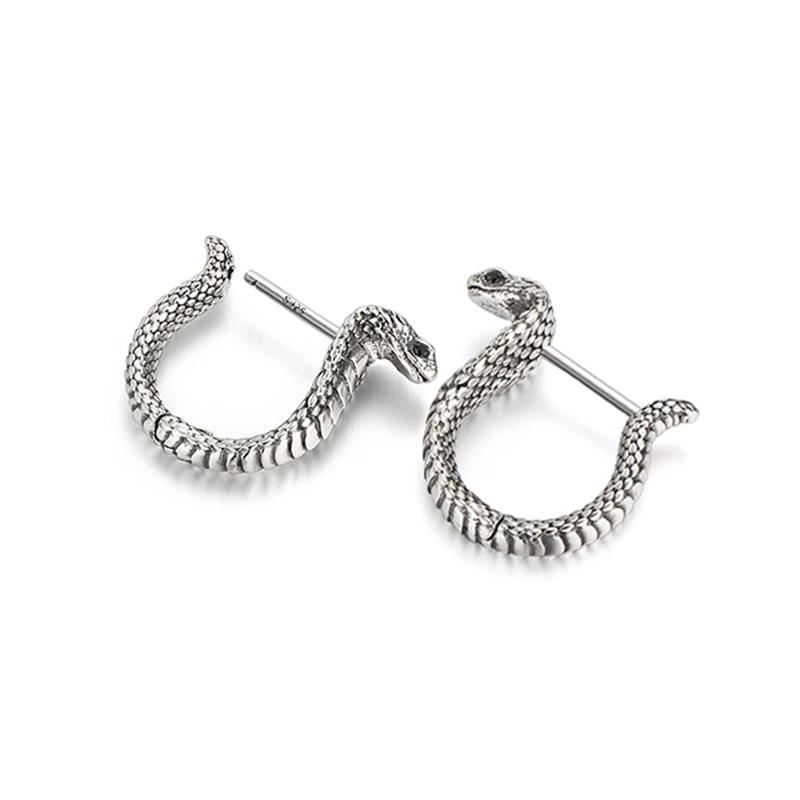 IDEAGEMER Vintage King Cobra Earrings