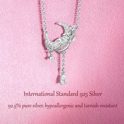 CHOW LIOU FOOK Rose-Kissed Moonlight Necklace