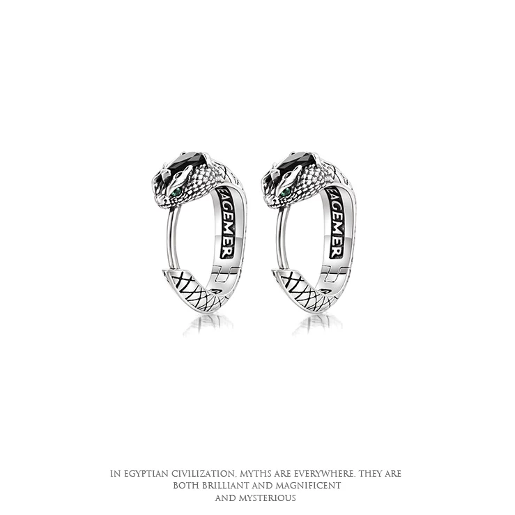 IDEAGEMER Ascendant Serpent Earrings