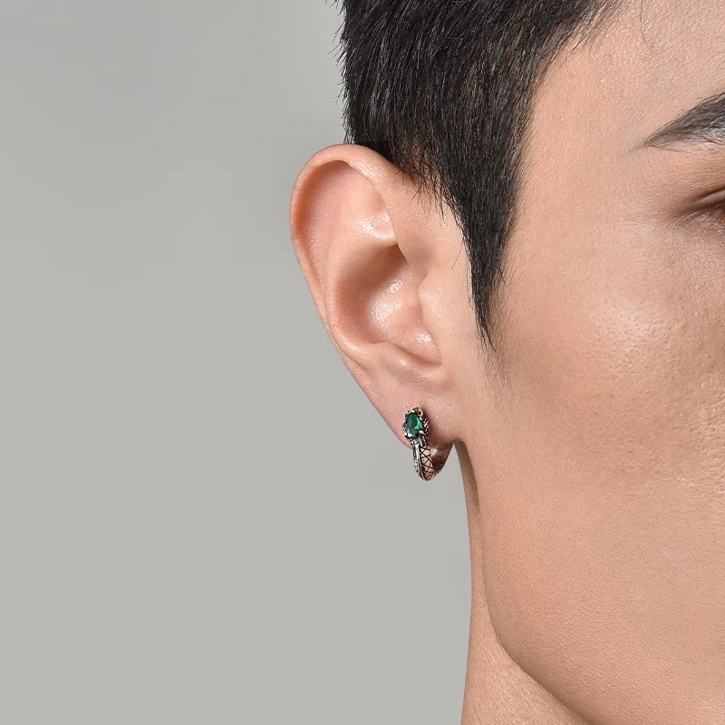 IDEAGEMER Ascendant Serpent Earrings