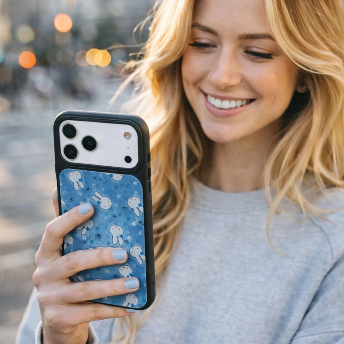 Bunny in the Blue Starry Sky