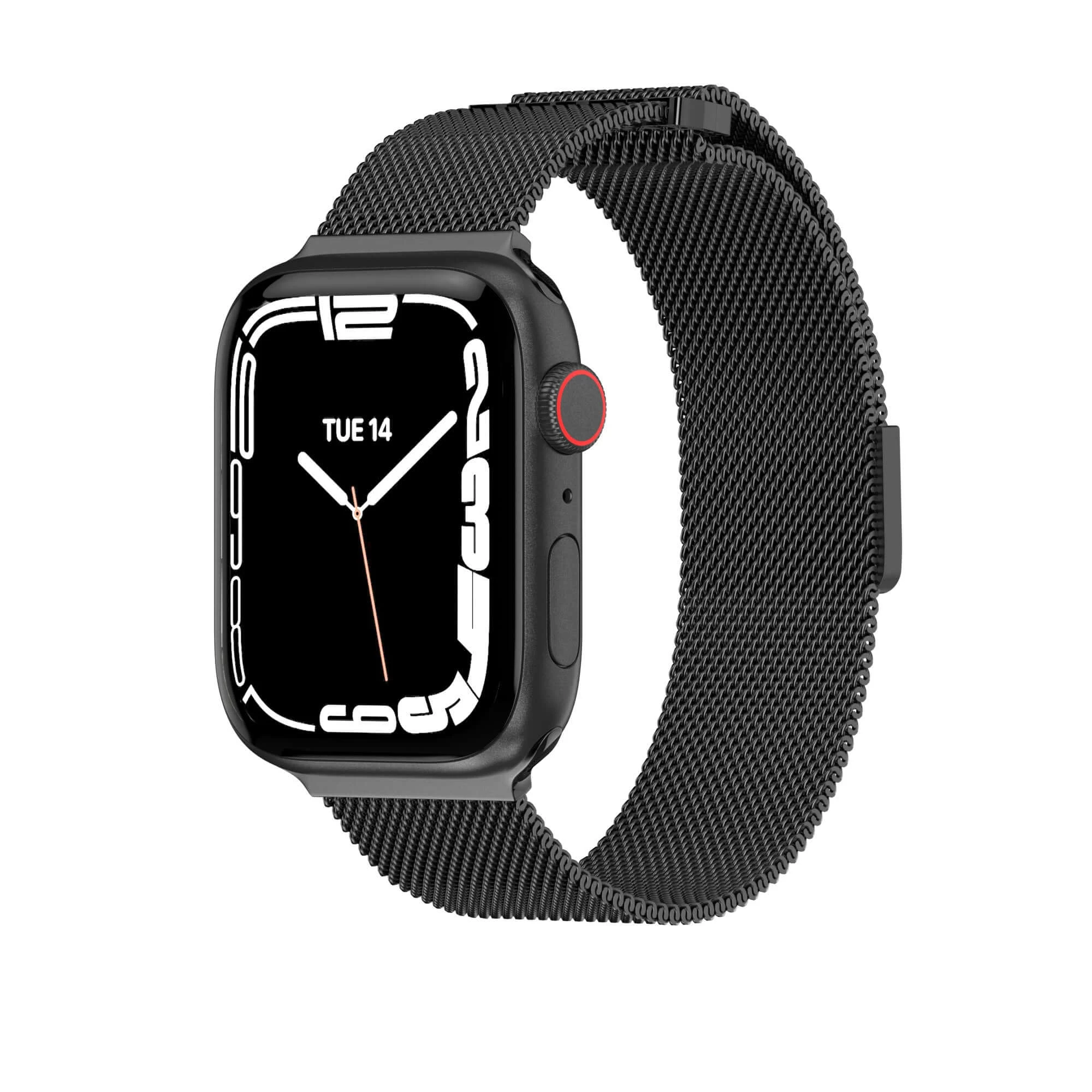 Mesh Stainless Steel Apple Watch Loop Black